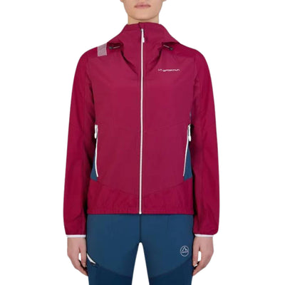 La Sportiva Aequilibrium Softshell Jacket - Womens | Womens Softshell Jacket NZ | Further Faster Christchurch NZ #red-plum-ls