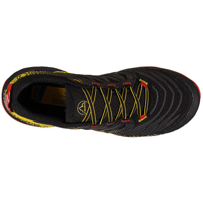 La Sportiva Akasha II Trail Shoe  - Mens | Technical Trail Running Shoe | Further Faster Christchurch NZ #black-yellow-ls