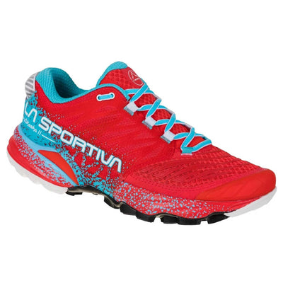 La Sportiva Akasha II Trail Shoe  - Womens | Mountain Trail Running Endurance Shoe | Further Faster Christchurch NZ #hibiscus-malibu-blue