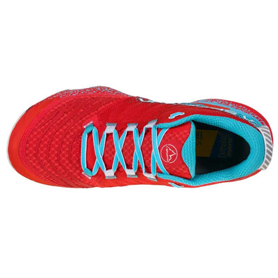 La Sportiva Akasha II Trail Shoe  - Womens | Mountain Trail Running Endurance Shoe | Further Faster Christchurch NZ #hibiscus-malibu-blue