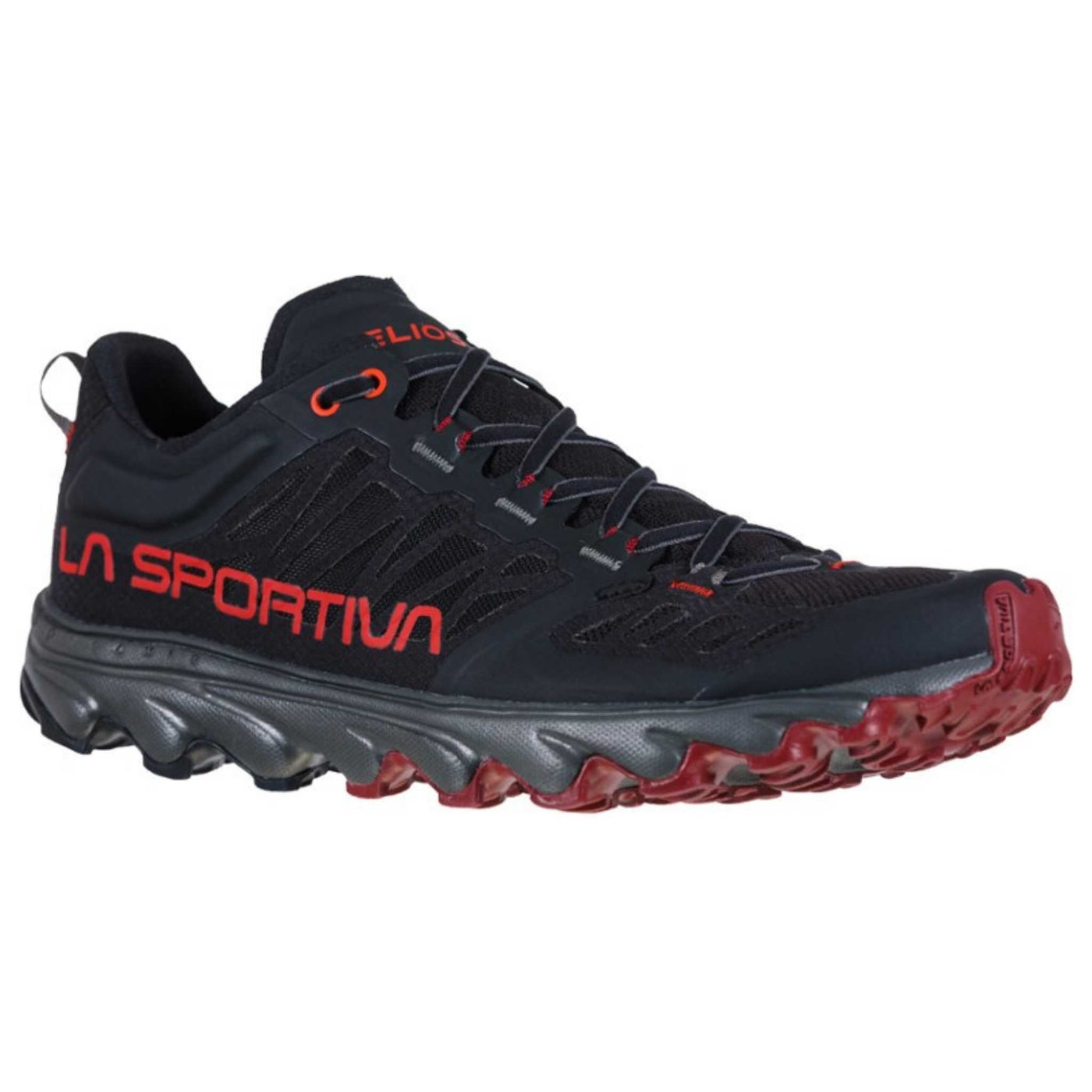 La Sportiva Helios III | Lightweight Trail Running Shoe | Further Faster Christchurch NZ #black-poppy