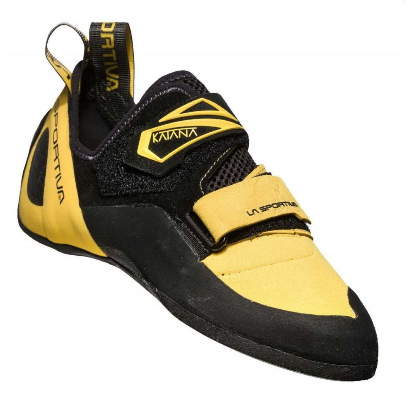 La Sportiva Katana | Rock Climbing Shoes | Further Faster Christchurch NZ #yellow-black