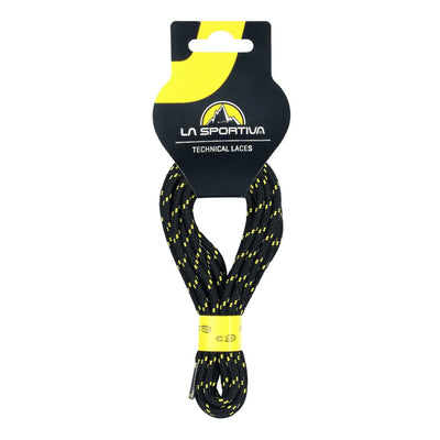 La Sportiva Laces  | Replacement Boot Laces | Further Faster Christchurch NZ #black-yellow