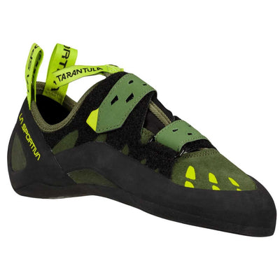 La Sportiva Tarantula | Rock Climbing Shoe for Beginners | Further Faster Christchurch NZ #olive-neon