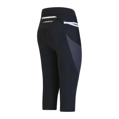 La Sportiva Triumph 3/4 Tights - Womens | Trail Running and Mountain Running Tights | Further Faster Christchurch NZ #black