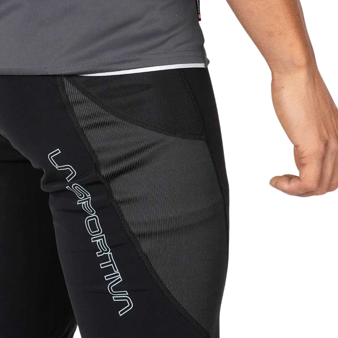 La Sportiva Triumph Tight Pants - Mens | Trail Running Legwear | Further Faster Christchurch NZ #black-cloud 