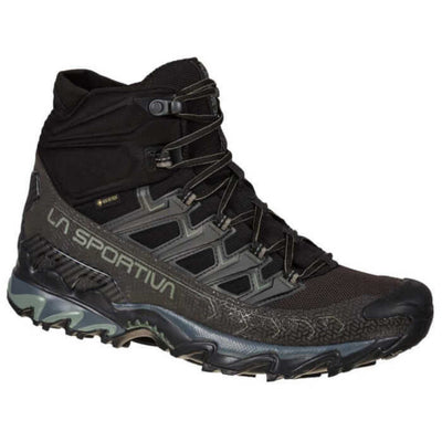 La Sportiva Mens Ultra Raptor Mid GTX |  Mens Waterproof Hiking Boot NZ | Further Faster Christchurch NZ #black-clay