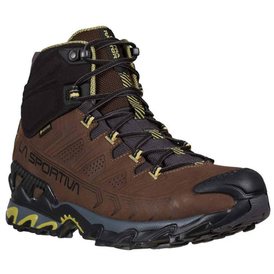 La Sportiva Ultra Raptor Mid Leather Wide Gore-Tex | Hiking Boots NZ | Further Faster Christchurch NZ #chocolate-cedar