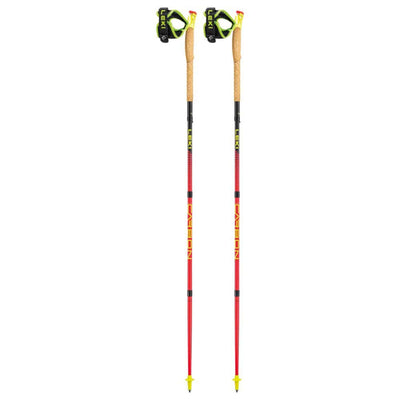 Leki UltraTrail FX.One Pole - Pair | Tramping and Mountain Running Poles NZ | Further Faster Christchurch NZ #red.