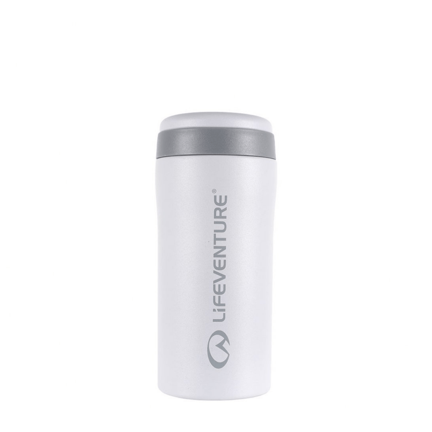 Lifeventure Thermal Mug | Tea and Coffee Travel and Outdoor Accessories | Further Faster Christchurch NZ | #matt-light-grey