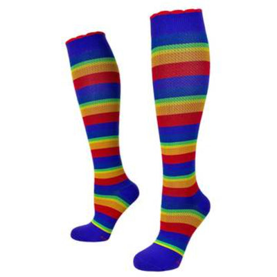 Lily Trotters Compression Socks - comfortable & durable NZ |  Further Faster Christchurch NZ #Candy-Stripes-Pride