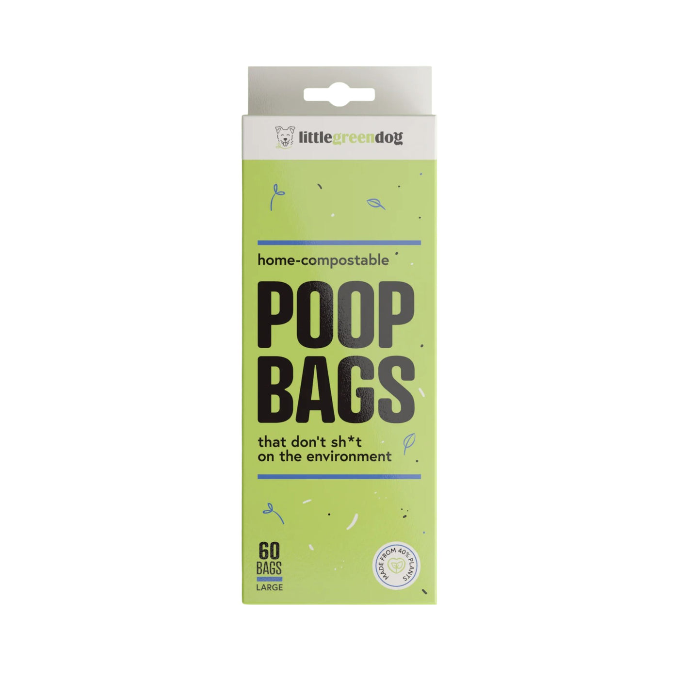 Little Green Dog Compostable Dog Poop Bags | Dog Travel Accessories NZ | Further Faster Christchurch NZ