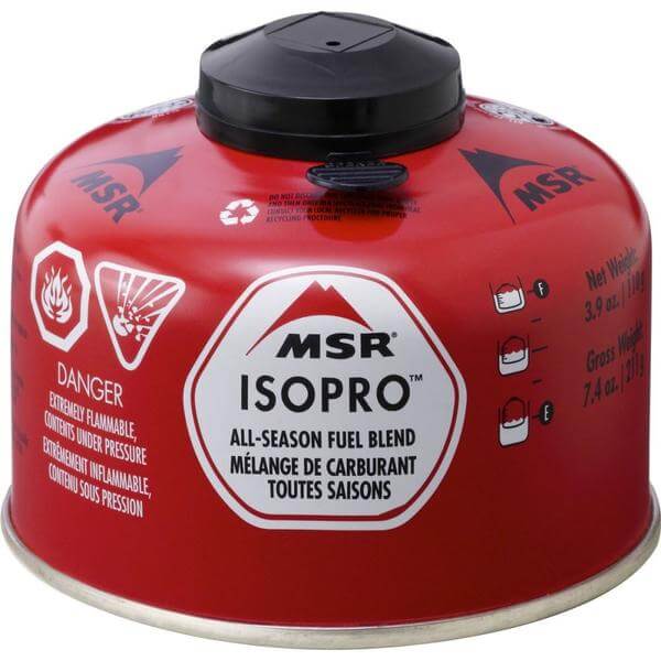 MSR Isopro Can Fuel NZ | 110G | 4oz | MSR NZ | Available at Further Faster Christchurch NZ