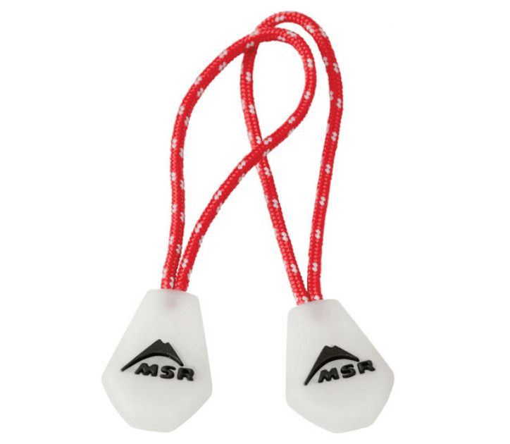 MSR Night Glow Zipper Pulls | Glow In The Dark Tent Zipper Pulls NZ | MSR NZ | Further Faster Christchurch NZ