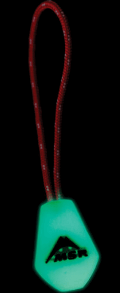 MSR Night Glow Zipper Pulls | Glow In The Dark Tent Zipper Pulls NZ | MSR NZ | Further Faster Christchurch NZ