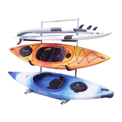 Malone Free Standing Rack - 2 Kayak & 2+ SUP Storage | Kayak and Canoe Storage Systems NZ | Further Faster Christchurch NZ