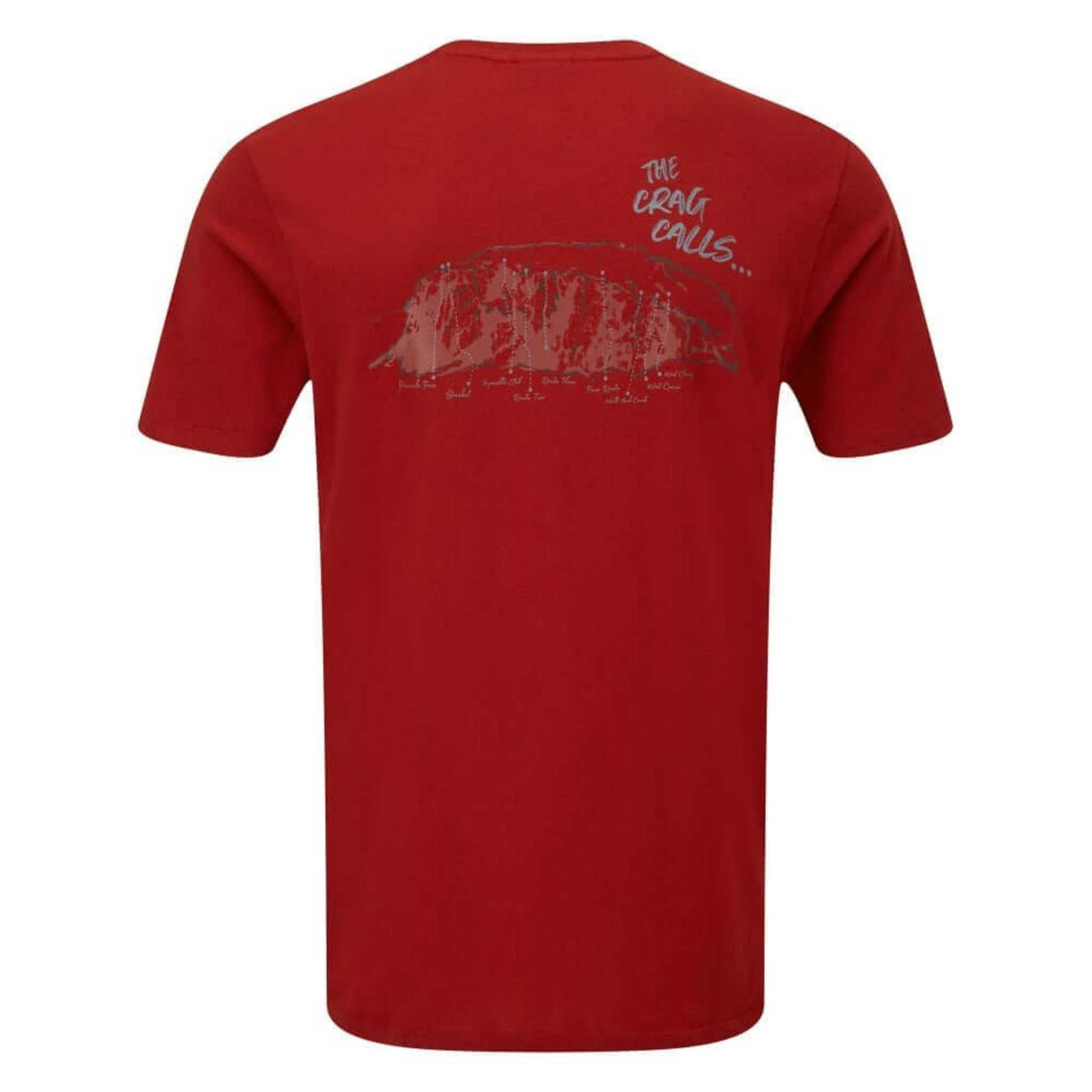 Montane Crag Calls T-Shirt | Organic Cotton T-Shirt NZ | Montane NZ | Further Faster Christchurch NZ #redwood