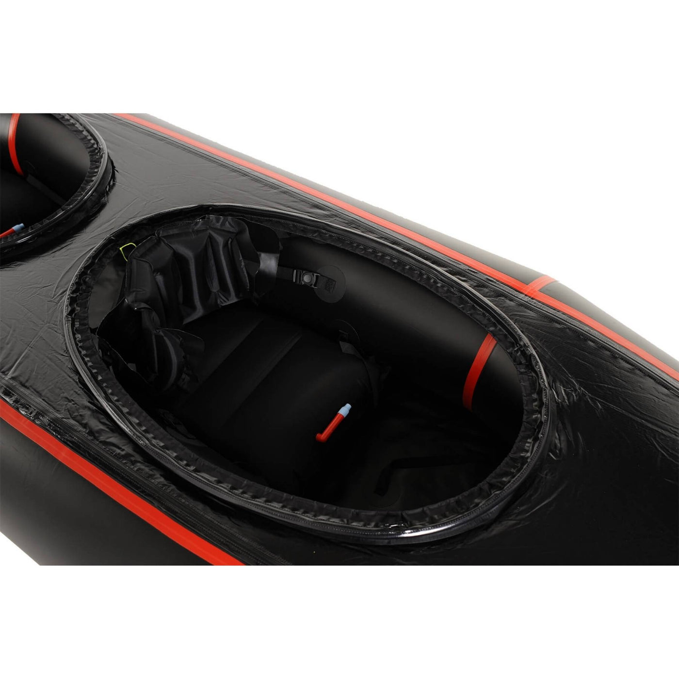 Micro Rafting Systems Barracuda R2 Pro | Whitewater Packrafts NZ | MRS NZ | Further Faster Christchurch NZ | #black-with-red-zip
