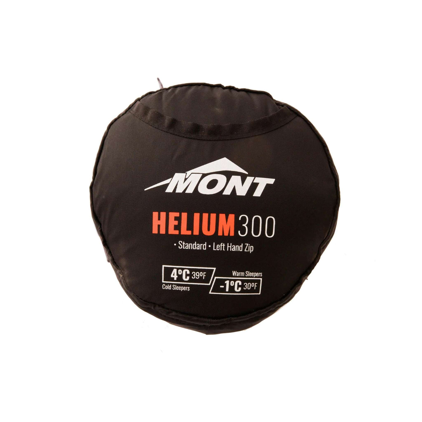 Mont Helium 300 4 to -1°C Down Sleeping Bag - Standard Left Hand Zip | Down Sleeping Bags NZ | Further Faster Christchurch NZ