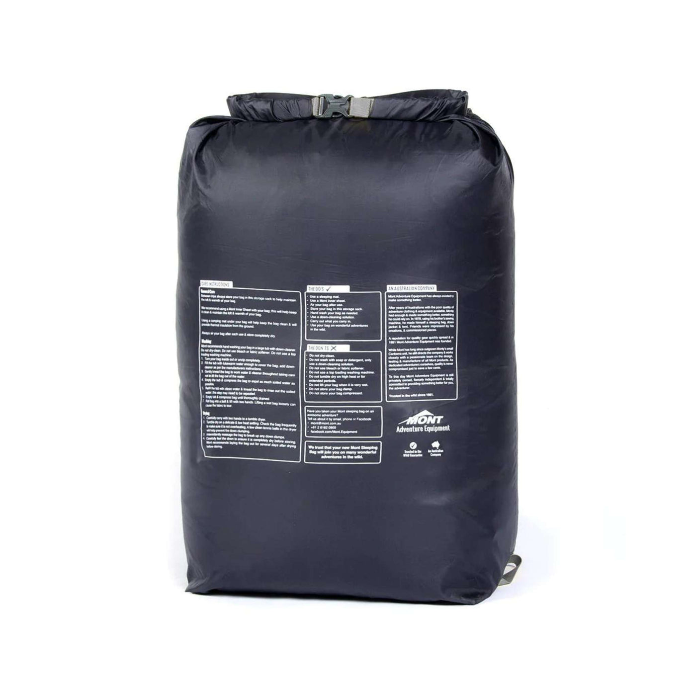 Mont Zero Superlight 8 to 2°C Down Sleeping Bag - Extra Large | Down Sleeping Bags NZ | Further Faster Christchurch NZ