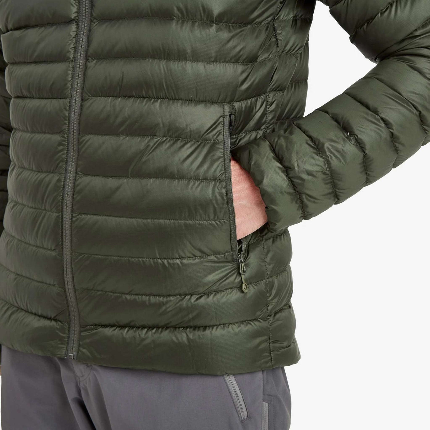 Montane Anti-Freeze Hoodie - Mens | Mens Down Insulated Jacket NZ | Further Faster Christchurch NZ #oak-green