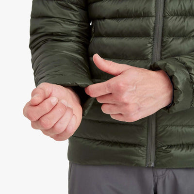 Montane Anti-Freeze Hoodie - Mens | Mens Down Insulated Jacket NZ | Further Faster Christchurch NZ #oak-green