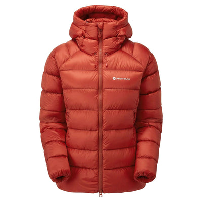 Montane Anti-Freeze XT Hoodie - Womens | Womens Down Insulated Hoodie NZ #saffron-red
