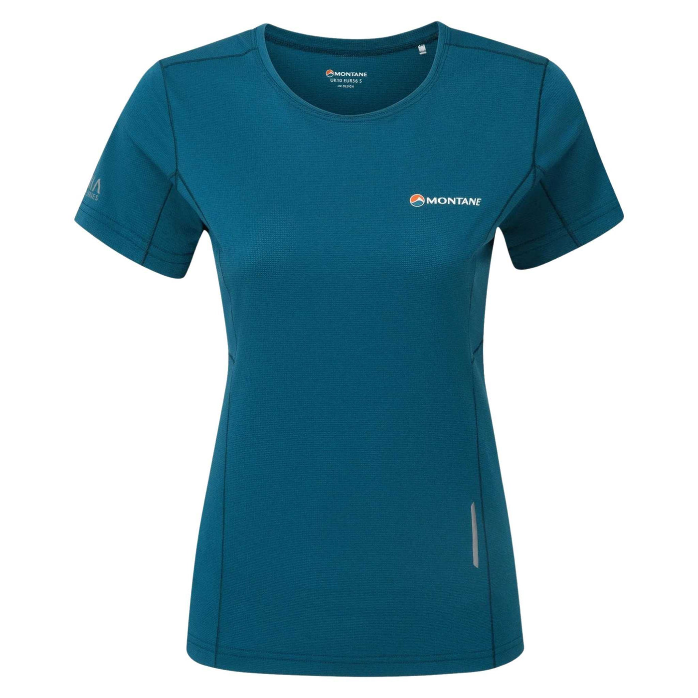 Montane Blade T-Shirt Womens | Trail Running Base Layer | Further Faster Christchurch NZ #narwhal-blue