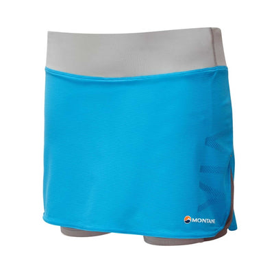 Montane 2SK Trail Skort Womens | Trail Running Skirt | Further Faster Christchurch NZ #cerulean-blue