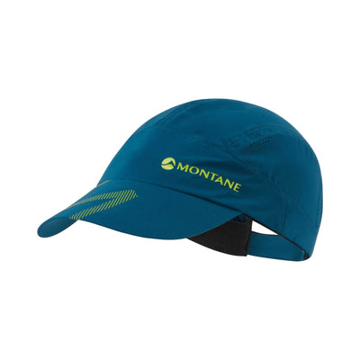 Montane Coda Running Cap - Unisex | Trail Running Hat | Further Faster Christchurch NZ #narwhal-blue