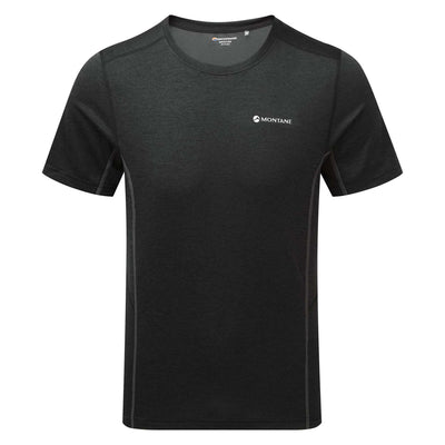 Montane Dart T-Shirt Mens | Trail Running and Hiking Base Layer | Further Faster Christchurch NZ #black
