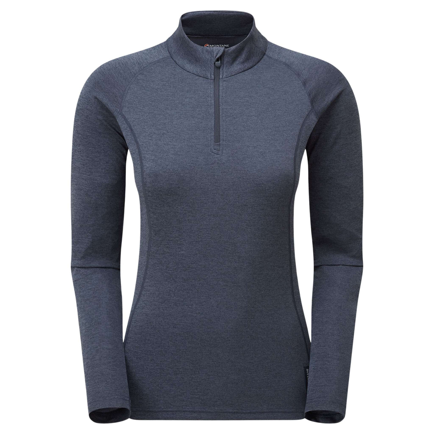 Montane Dart Zip Neck Long Sleeve - Womens | Womens Base Layer NZ | Further Faster Christchurch NZ #eclipse-blue 