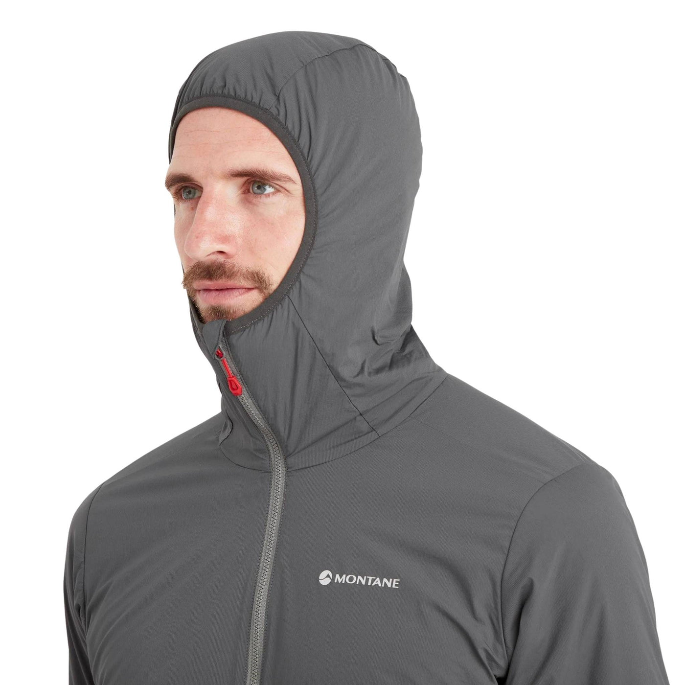Montane Fireball Lite Hoodie - Mens | Insulated Synthetic Hooded Jacket NZ | Further Faster Christchurch NZ #slate