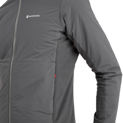 Montane Fireball Lite Hoodie - Mens | Insulated Synthetic Hooded Jacket NZ | Further Faster Christchurch NZ #slate