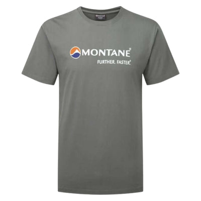 Montane Further Faster T-Shirt | Organic Cotton T-Shirt NZ | Montane NZ | Further Faster NZ #grey-marl