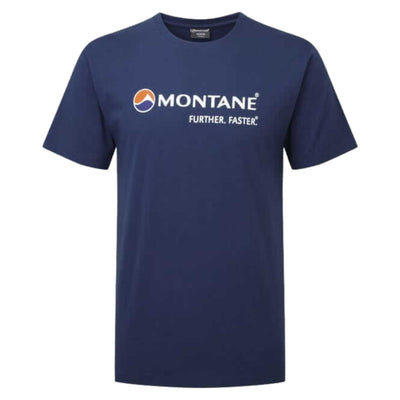 Montane Further Faster T-Shirt | Organic Cotton T-Shirt NZ | Montane NZ | Further Faster NZ #orion-blue