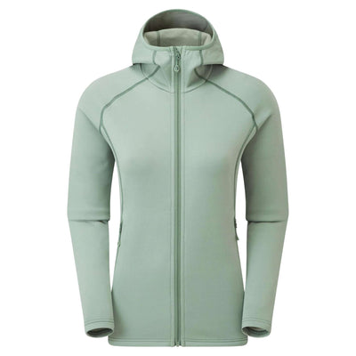 Montane Fury Hoodie - Womens | Womens Fleece Jacket NZ | Further Faster Christchurch NZ #pale-sage
