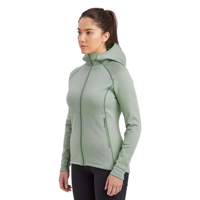 Montane Fury Hoodie - Womens | Womens Fleece Jacket NZ | Further Faster Christchurch NZ #pale-sage