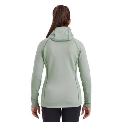 Montane Fury Hoodie - Womens | Womens Fleece Jacket NZ | Further Faster Christchurch NZ #pale-sage