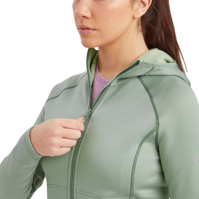 Montane Fury Hoodie - Womens | Womens Fleece Jacket NZ | Further Faster Christchurch NZ #pale-sage