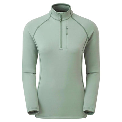 Montane Fury Pull-On - Womens | Womens Fleece NZ | Further Faster Christchurch NZ #pale-sage