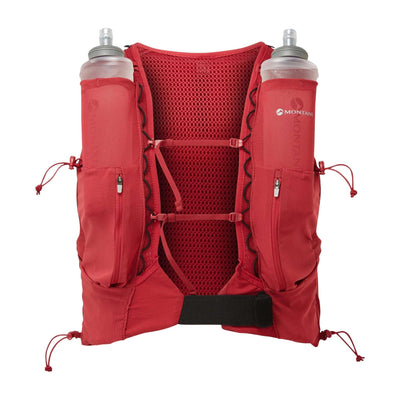 Montane Gecko VP 12L + Vest | Mens and Women's Trail Running Vest NZ | Further Faster Christchurch NZ #acer-red