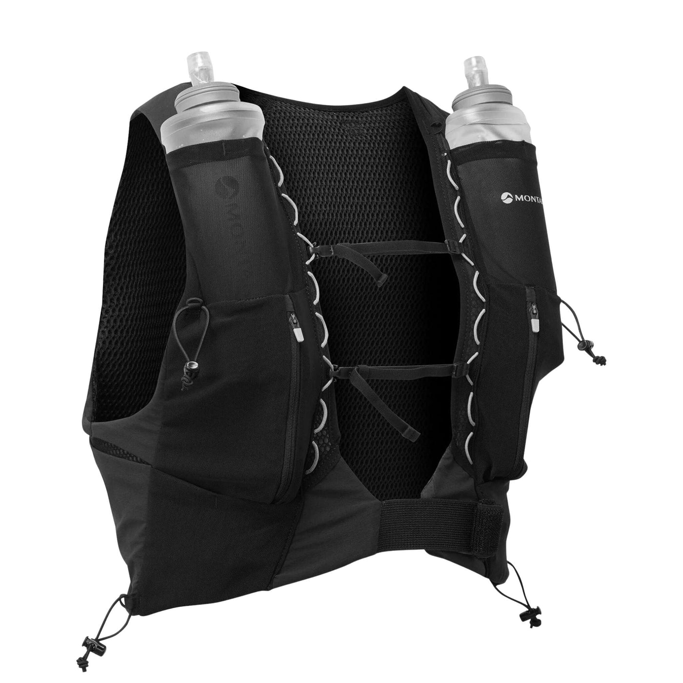 Montane Gecko VP 12L + Vest | Mens and Women's Trail Running Vest NZ | Further Faster Christchurch NZ #black