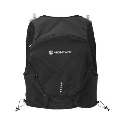 Montane Gecko VP 12L + Vest | Mens and Women's Trail Running Vest NZ | Further Faster Christchurch NZ #black