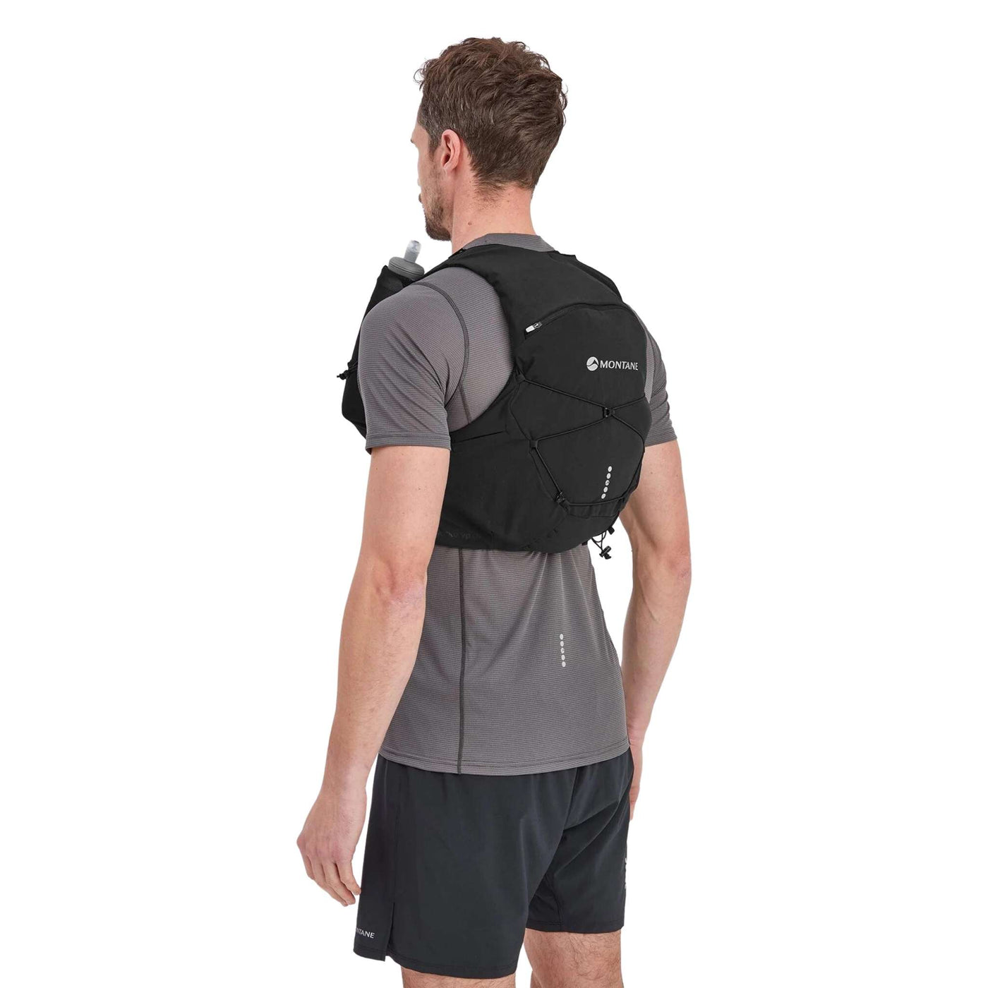 Montane Gecko VP 12L + Vest | Mens and Women's Trail Running Vest NZ | Further Faster Christchurch NZ #black