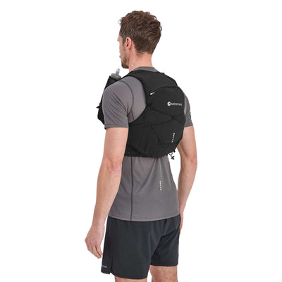 Montane Gecko VP 12L + Vest | Mens and Women's Trail Running Vest NZ | Further Faster Christchurch NZ #black