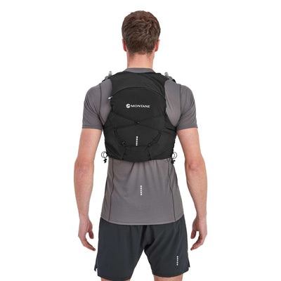Montane Gecko VP 12L + Vest | Mens and Women's Trail Running Vest NZ | Further Faster Christchurch NZ #black