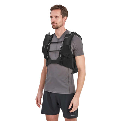 Montane Gecko VP 20L + Vest | Mens and Women's Trail Running Vest NZ | Further Faster Christchurch NZ #black