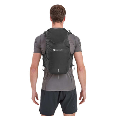 Montane Gecko VP 20L + Vest | Mens and Women's Trail Running Vest NZ | Further Faster Christchurch NZ #black
