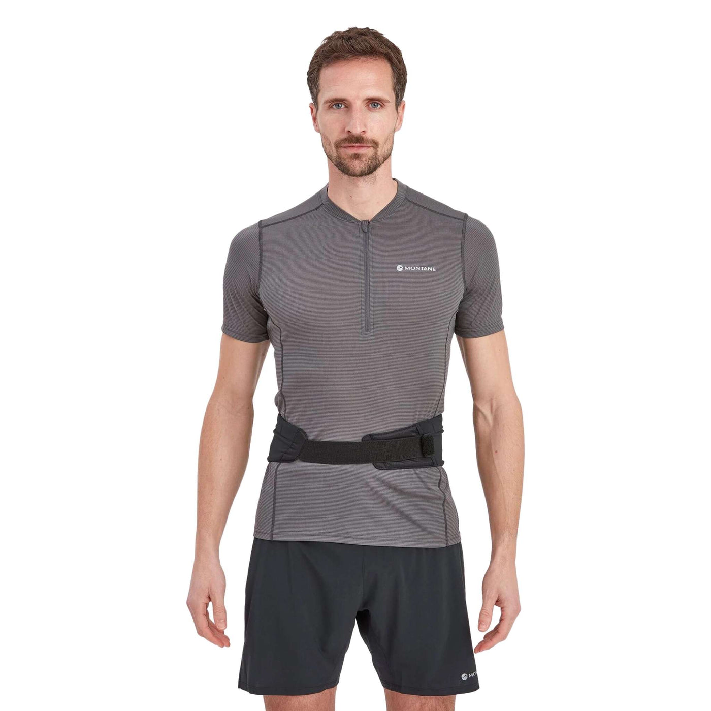 Montane Gecko WP 1L + Pack | Stretch Fit Trail Running Belt NZ | Further Faster Christchurch NZ #black